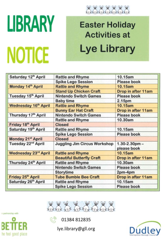 Lye Library - Children's Easter Activities